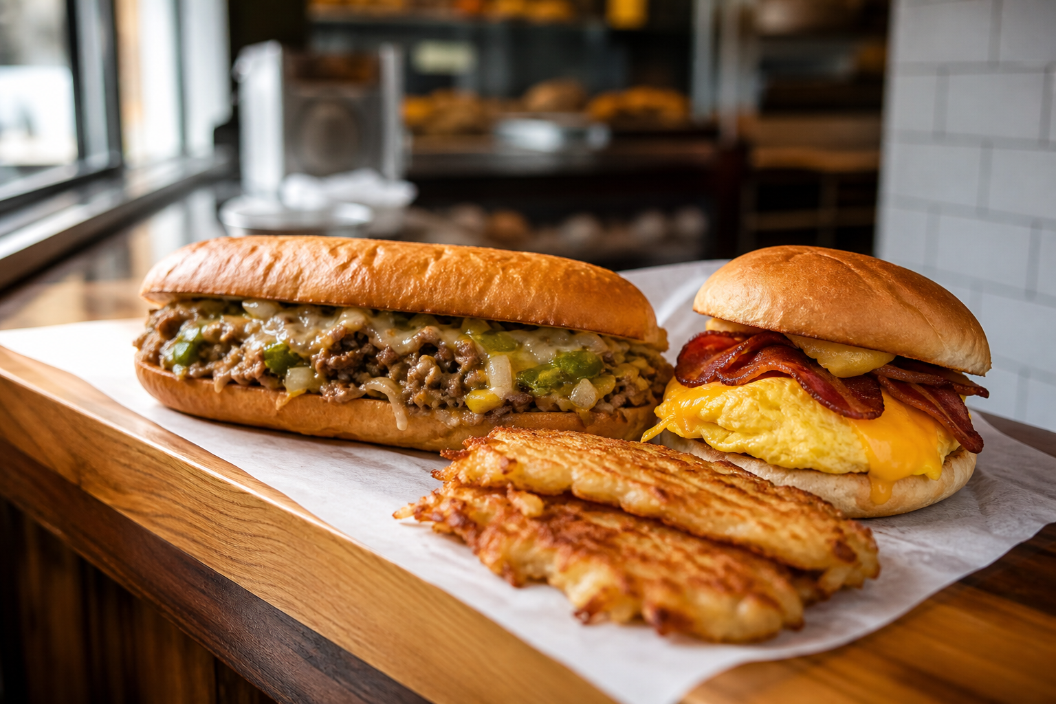 Fresh deli sandwiches at Yum Stop Deli in the Bronx