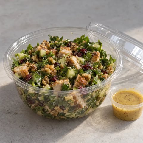 Honey Garlic Spinach Salad